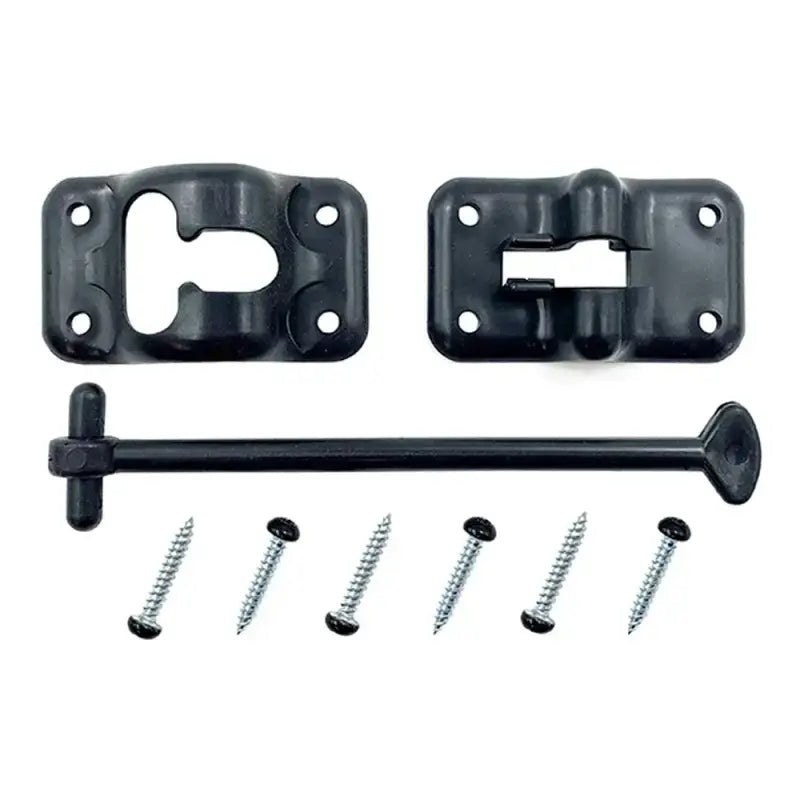 013-085BL AP Products Plastic Door Holdback 6’ Black - Catch