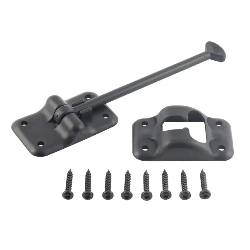 013-085BL AP Products Plastic Door Holdback 6’ Black - Catch