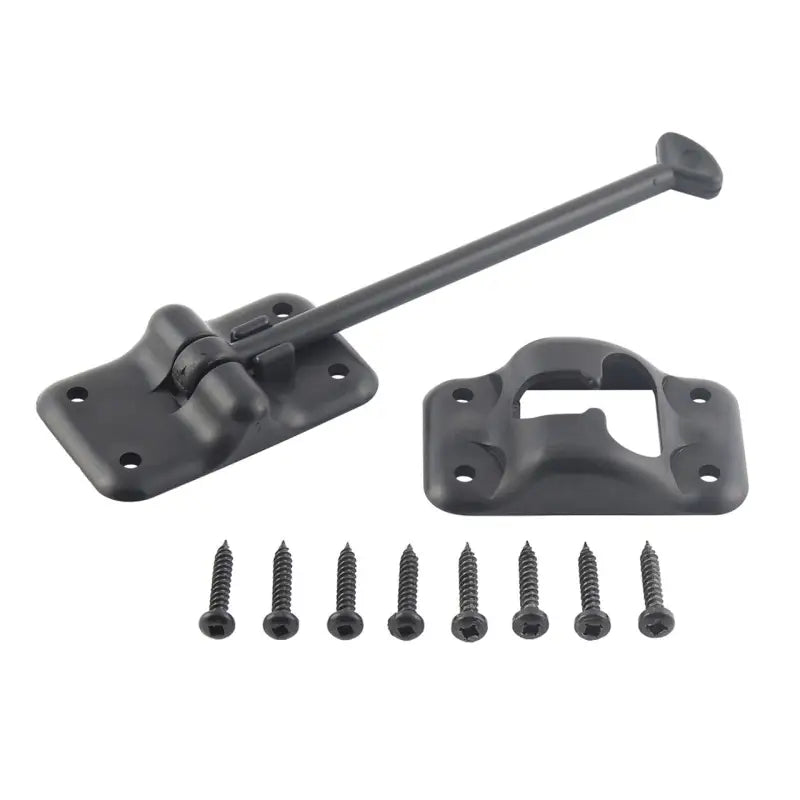 013-085BL AP Products Plastic Door Holdback 6’ Black - Catch