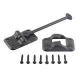 013-085BL AP Products Plastic Door Holdback 6’ Black - Catch