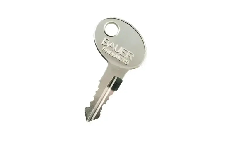 Silver-colored Bauer key for Ap Products Bauer AE Series Replacement - series replacement tool