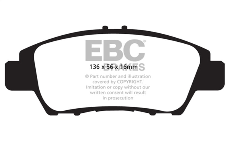 EBC DP32041C EBC 10-15 Honda CR-Z 1.5LL Hybrid Redstuff Front Brake Pads