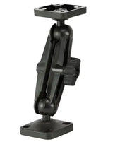 Black adjustable mounting bracket for 0150 Scotty Inc. Ball Mount System with universal plate