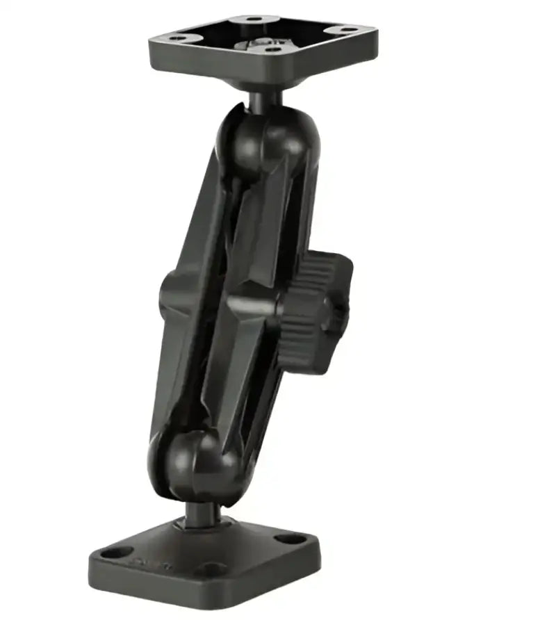 Black adjustable mounting bracket for 0150 Scotty Inc. Ball Mount System with universal plate