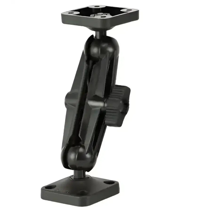 Black adjustable mounting bracket for 0150 Scotty Inc. Ball Mount System with universal plate