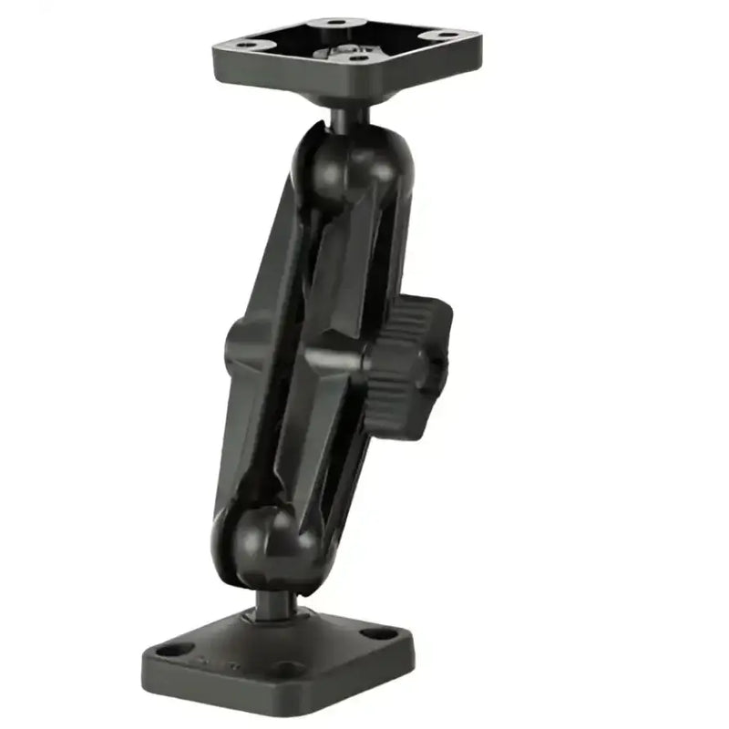 Black adjustable mounting bracket for 0150 Scotty Inc. Ball Mount System with universal plate