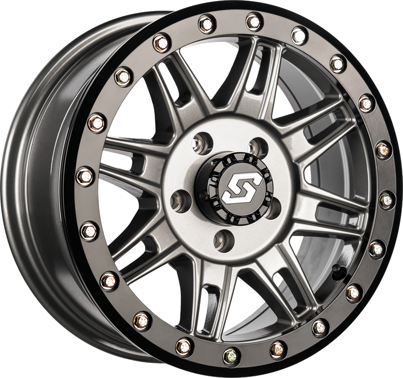 Sedona Clutch Beadlock Wheel A-S24G-57037+10 - Gunmetal Black Bdlk 15X7 137 10MM