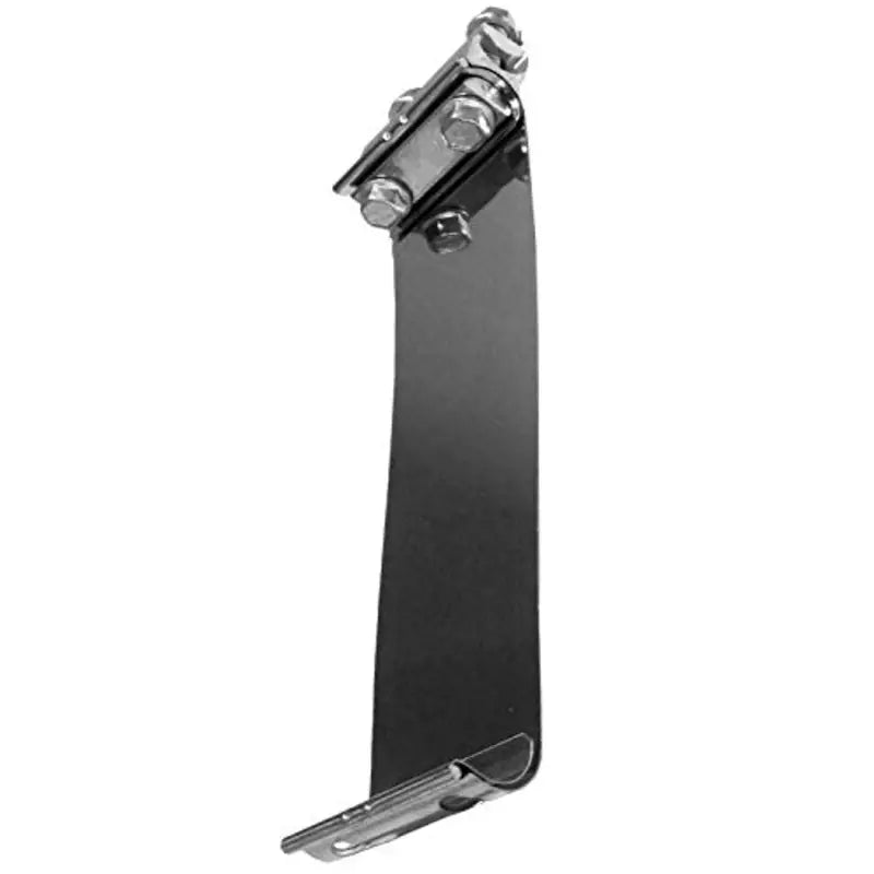 Black metal mud flap with bolted bracket for 01674 Nickson Inc unique seal stainless steel