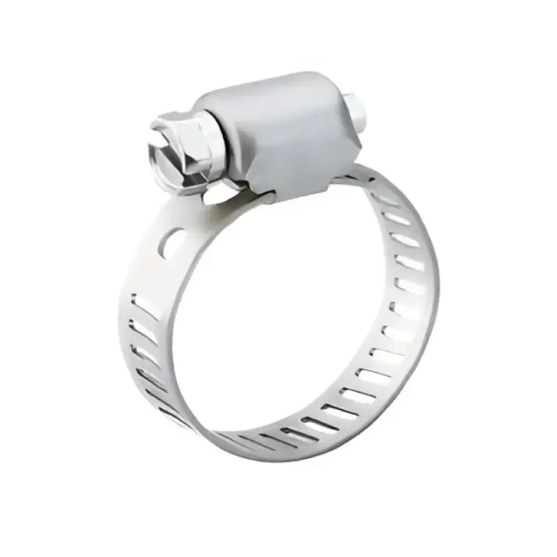 Metal hose clamp on 01674 Nickson Inc with unique seal stainless steel for secure fit