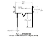 018-2029-96 AP Products Double EKD Base with 1-3/4 Inch Wiper, Black, ideal for RV, Automotive, Powersports, off-road, marine, exterior, truck accessories, interior, truck bed, RV parts, Jacks & Levelers, AVADA - Best Sellers