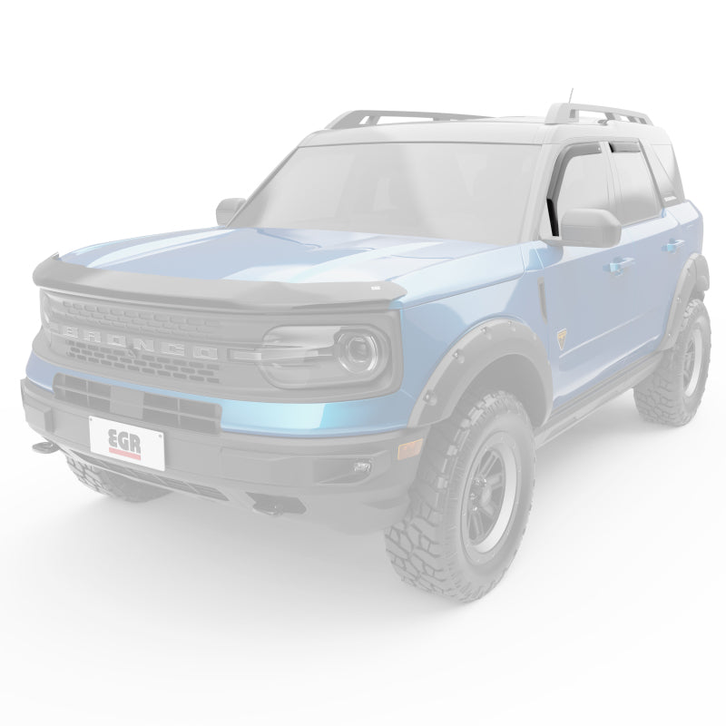 EGR 573561 EGR 21-22 Ford Bronco Sport 4 Door In-Channel Window Visors - Dark Smoked (573561) - 573561