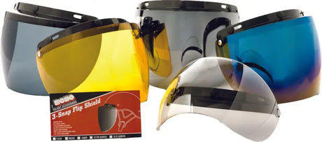 02-207 Echo 3-Snap Flip Shield Amber - RV and Auto Parts