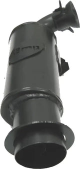 Black cylindrical metal air intake for Powder Lite Muffler, adds to the lite muffler’s style