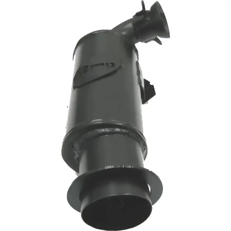 Black cylindrical metal air intake for Powder Lite Muffler, adds to the lite muffler’s style