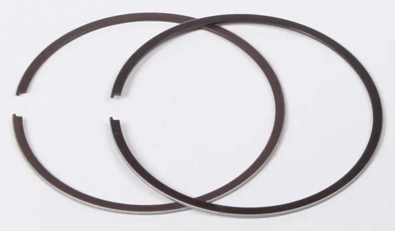 Dark metal piston rings with open ends for Pro X Pistons Suzuki Yamaha engines