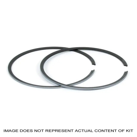 Dark gray C-shaped piston rings with gaps for Pro X Pistons RV parts & accessories
