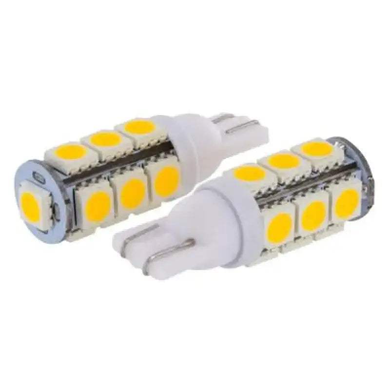 Two white LED light bulbs for key auto acc and auto acc 20w halogen use