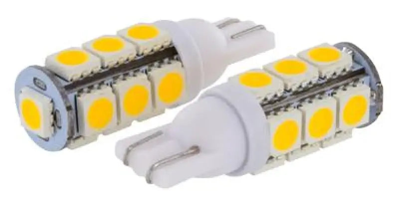 Two white LED light bulbs for key auto acc and auto acc 20w halogen use