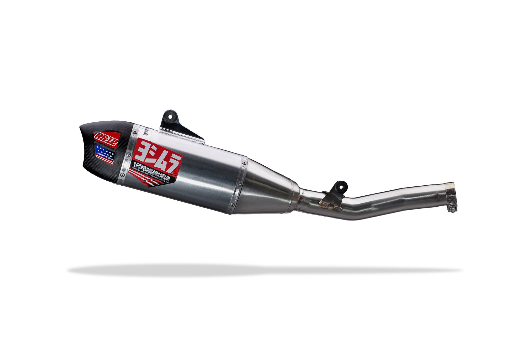 Yoshimura RS-12 Signature Series Exhaust 234852S320 - RS-12 Slip-ON SS AL CF