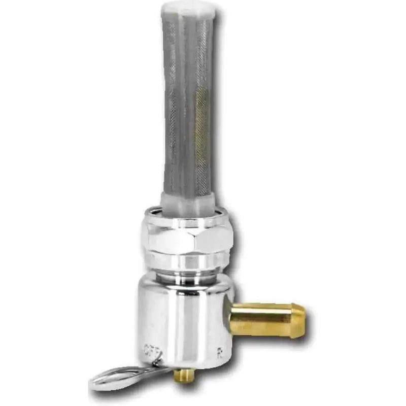 022601 Chrome Round Petcock 22mm Bung