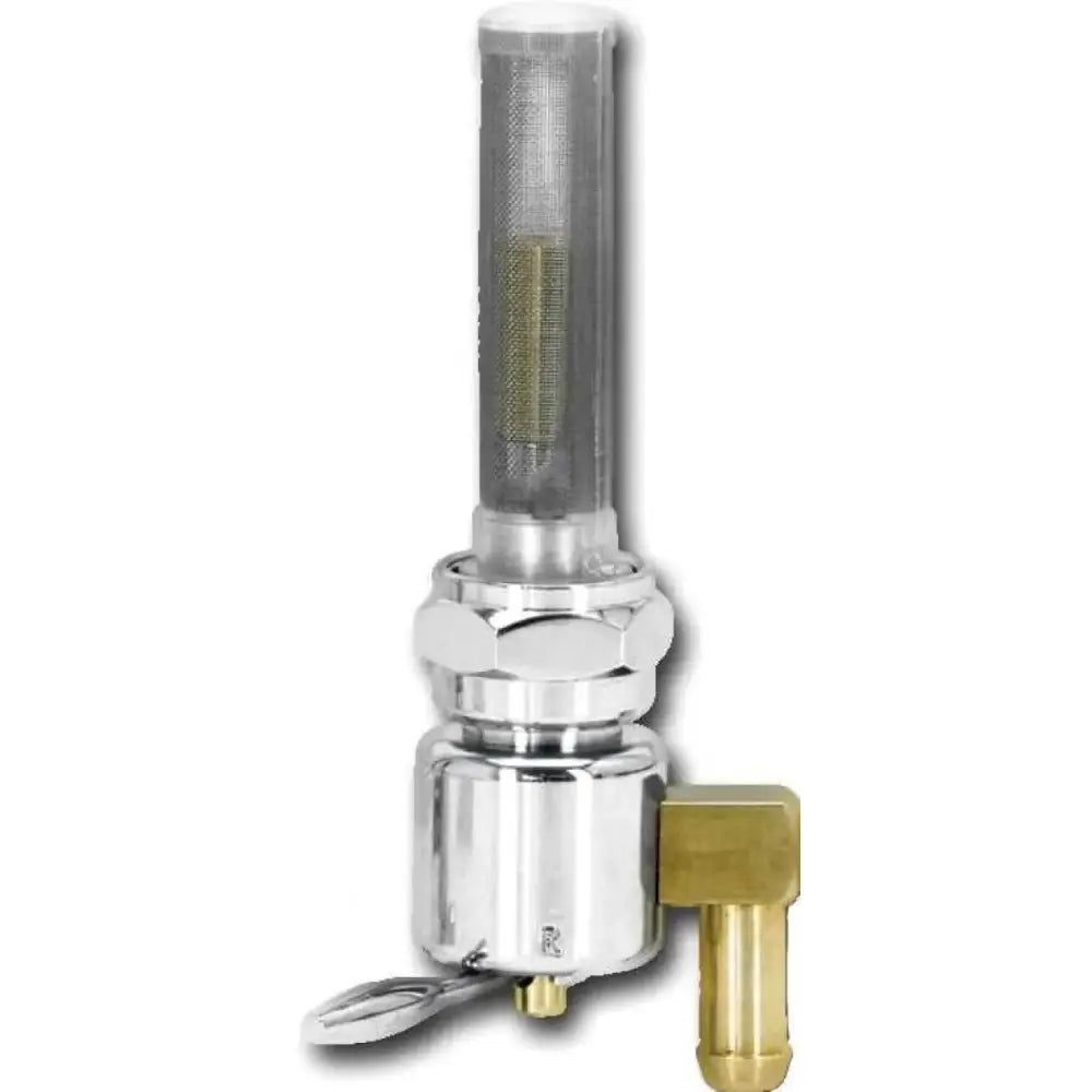 HARDDRIVE 022602 Chrome Round Petcock 22mm Bung