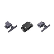 Black plastic spring loaded cab catch for secure storage in the 0238015 Key Auto Acc series