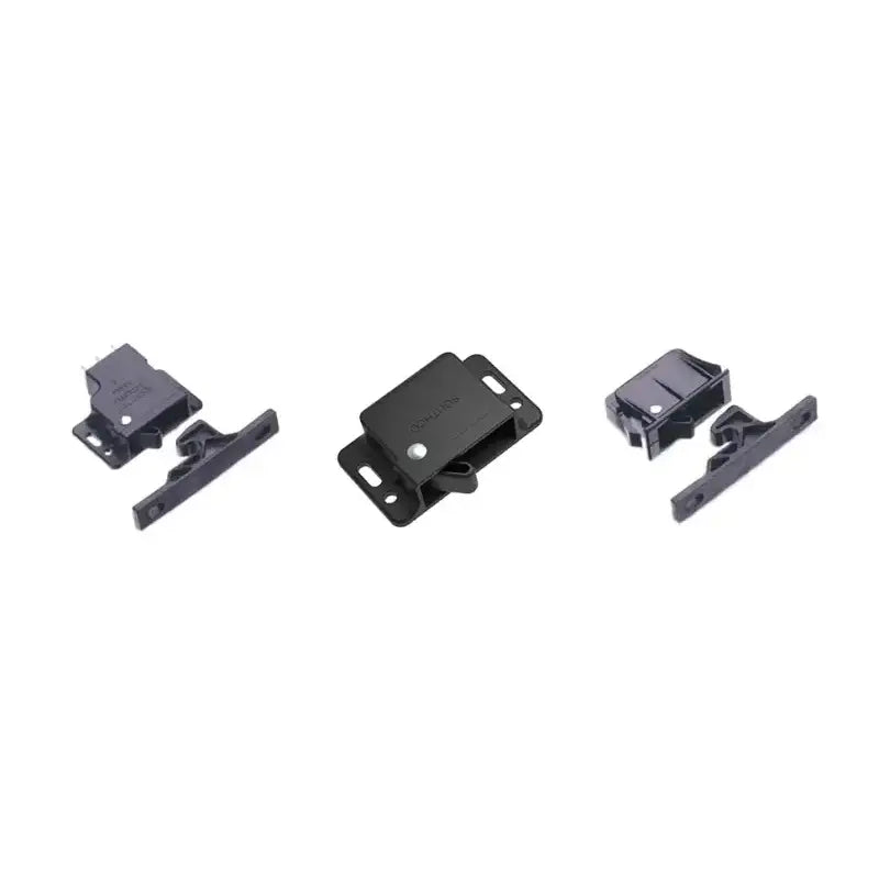 Black plastic spring loaded cab catch for secure storage in the 0238015 Key Auto Acc series