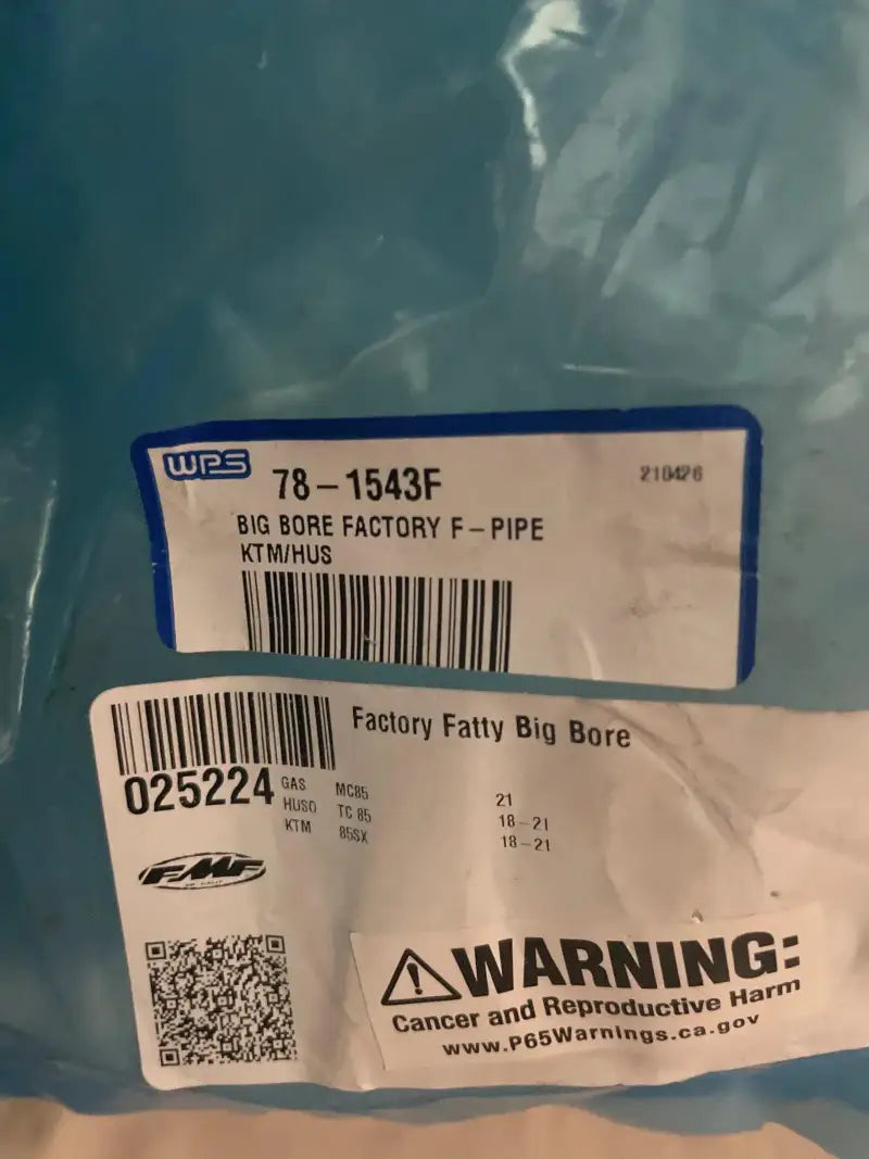 025224 Fmf Big Bore Factory F-Pipe Ktm/Hus - RV and Auto Parts