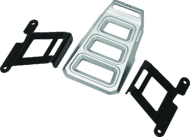 Kuryakyn 6664 Kuryakyn Dillinger Luggage Rack Silver - 6664
