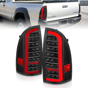 ANZO 311427 ANZO 05-15 Toyota Tacoma Full LED Tail Lights w/Light Bar Sequential Black Housing Clear Lens