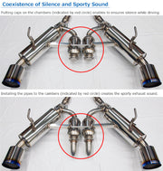 HKS 31014-KN001 HKS 2017 Infiniti Q60 Dual Hi-Power Titanium Tip Catback Exhaust