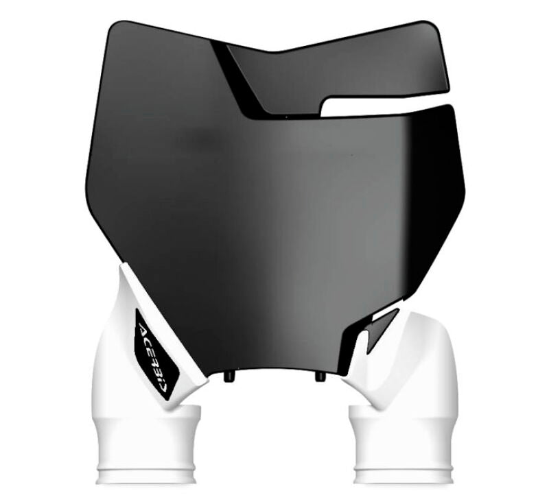 Acerbis 2527421007 Acerbis 16-18 KTM SX125/150/SX-F/XC-F/ 17-18 SX250/XC Raptor Front Number Plate - Black/White - 2527421007