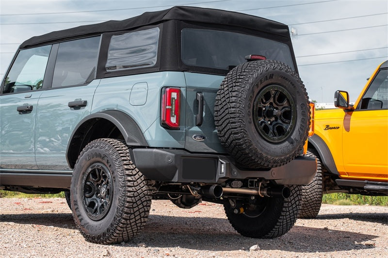 CORSA Performance 21210 Corsa 21-22 Ford Bronco 2.7L Turbo 2.75in Cat-Back Single Exhaust w/ 4in Straight-Cut Polished Tips