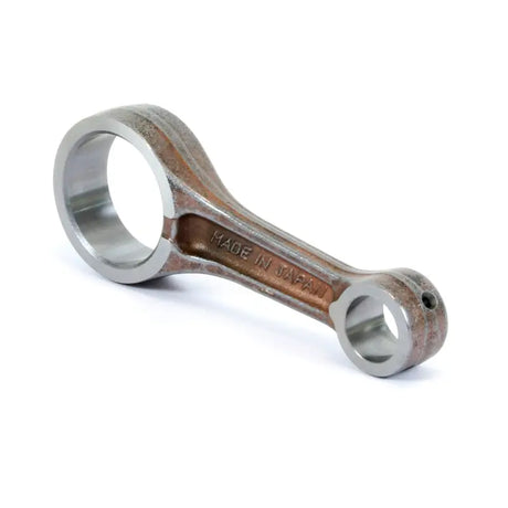 Metal connecting rod from Husq 03.6425 connecting rod kit showing wear for engine repair