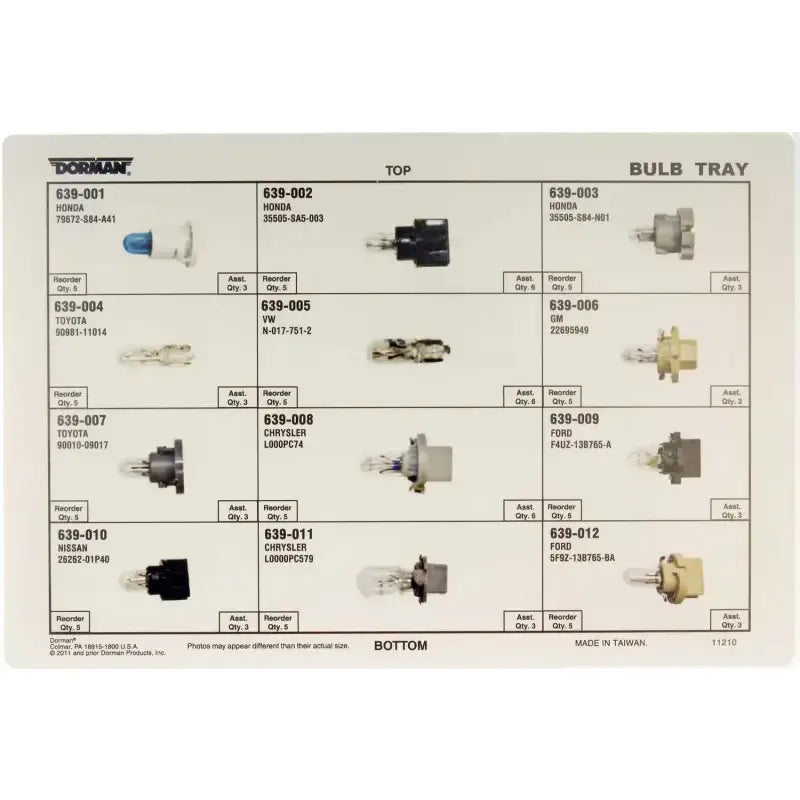 030-401 Instrument Panel Light Bulb