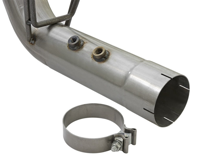 aFe 49-44086-P aFe Large Bore-HD 4in 409-SS DPF-Back Exhaust w/Dual Polished Tips 2017 GM Duramax V8-6.6L (td) L5P