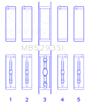King Engine Bearings MB5293SI King GM 294/325/345/364CI 4.8/5.3/5.7/6.0L L20/LS1/LS2/LS4/LS6 (Size STD) Main Bearing Set