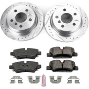 PowerStop K7750 Power Stop 14-19 Mini Cooper Rear Z23 Evolution Sport Brake Kit