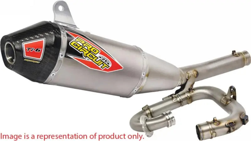 0351445F Pro Circuit Ti-6 Exhaust System W/Carbon End Cap - RV and Auto Parts