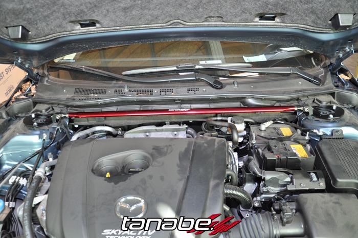 Tanabe TTB173F Tanabe Sustec Front Strut Tower Bar 14 Mazda 3 (3dr & 5dr) / Mazda 6 - TTB173F