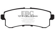 EBC DP41876R EBC 11-13 Infiniti QX56 5.6 Yellowstuff Rear Brake Pads - DP41876R
