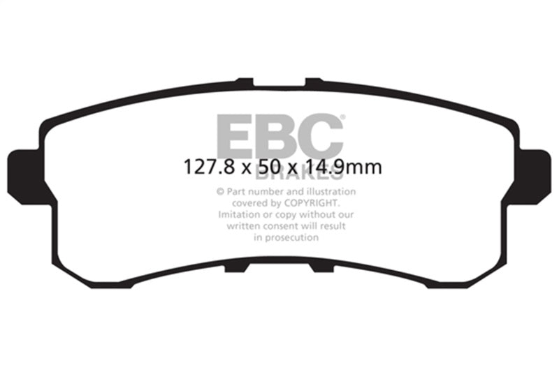 EBC DP41876R EBC 11-13 Infiniti QX56 5.6 Yellowstuff Rear Brake Pads - DP41876R