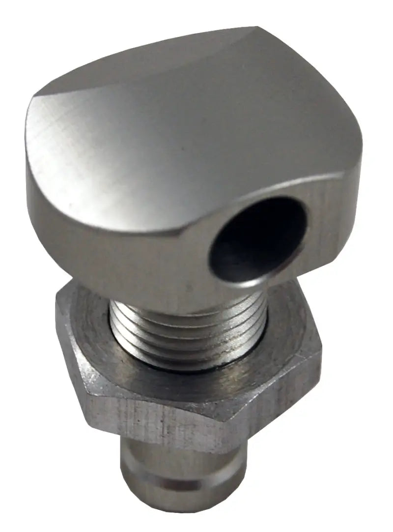 04-03-008 Billet Thru Hull Water Fitting Polished 3/8’’ 90 Deg. - Thru-Hull Fittings