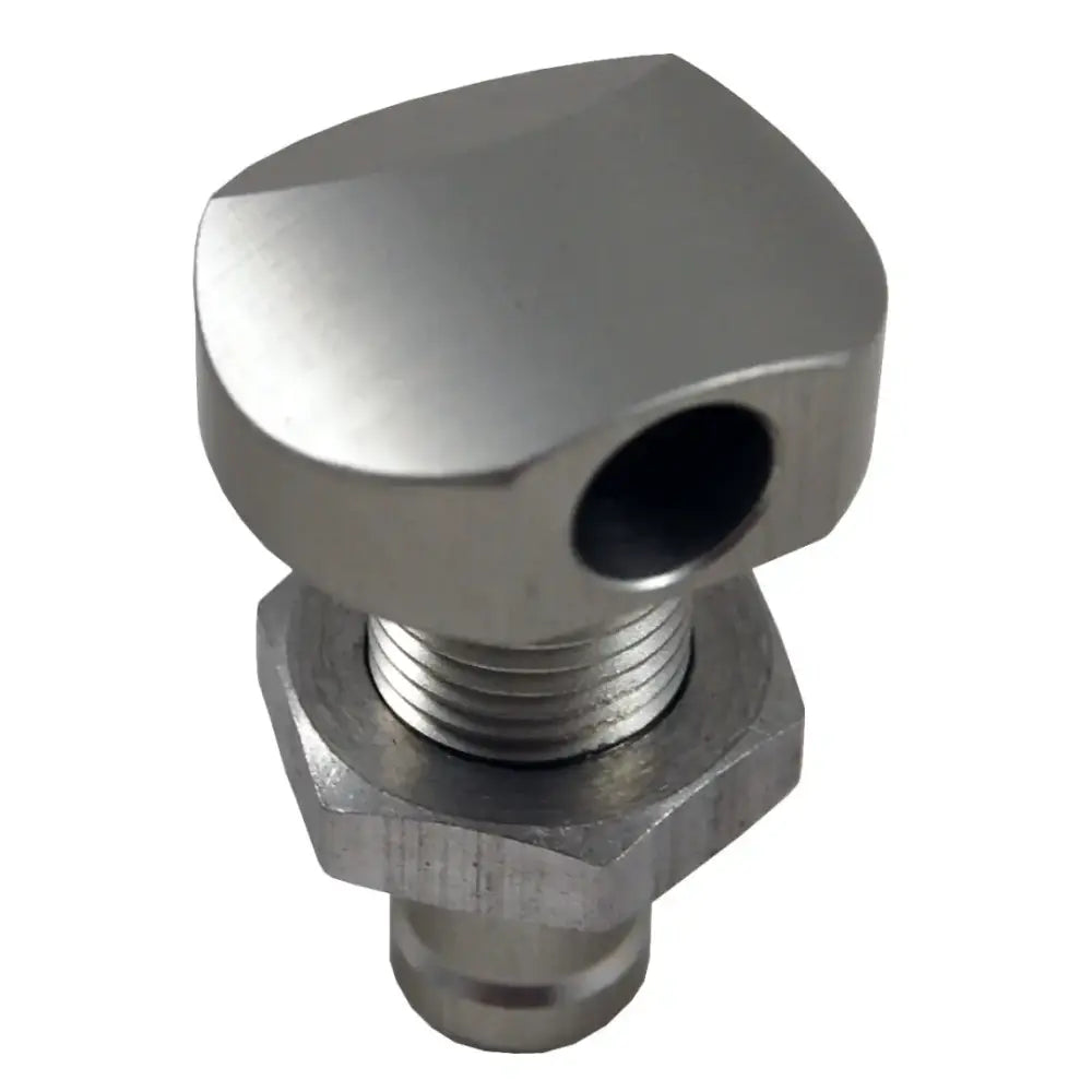04-03-008 Billet Thru Hull Water Fitting Polished 3/8’’ 90 Deg. - Thru-Hull Fittings