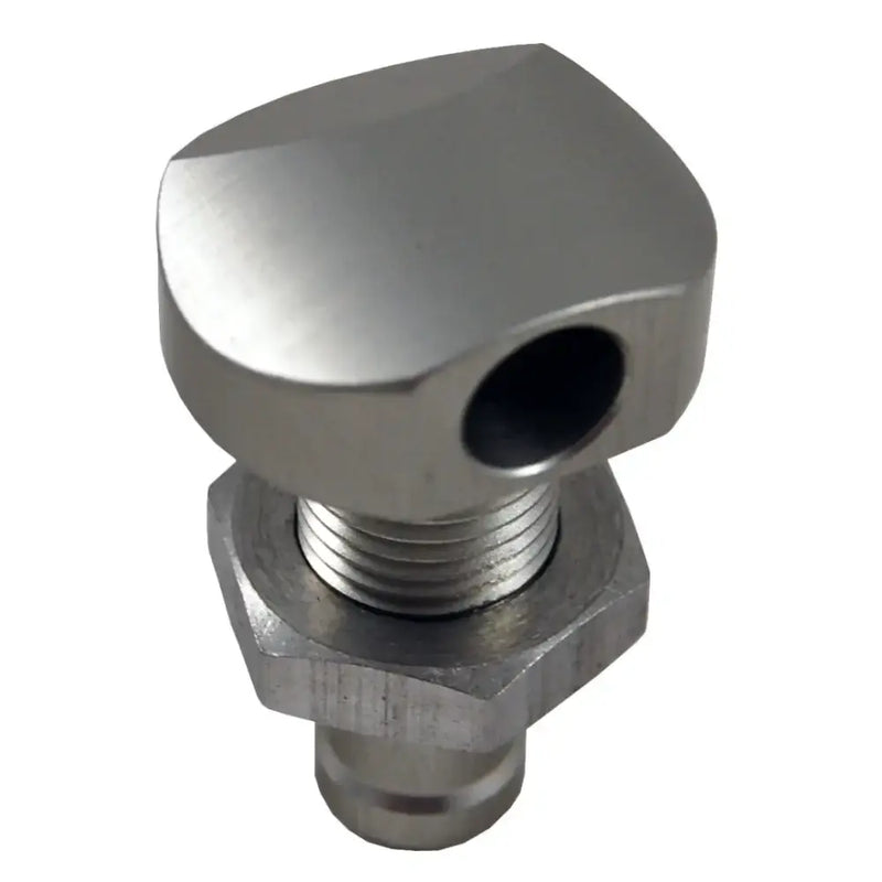 04-03-008 Billet Thru Hull Water Fitting Polished 3/8’’ 90 Deg. - Thru-Hull Fittings