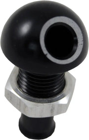 04-03-011 Billet Thru Hull Water Fitting Black 3/8’’ 45 Deg. - Thru-Hull Fittings