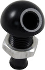 04-03-011 Billet Thru Hull Water Fitting Black 3/8’’ 45 Deg. - Thru-Hull Fittings