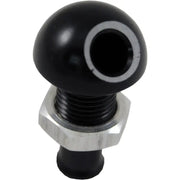04-03-011 Billet Thru Hull Water Fitting Black 3/8’’ 45 Deg. - Thru-Hull Fittings
