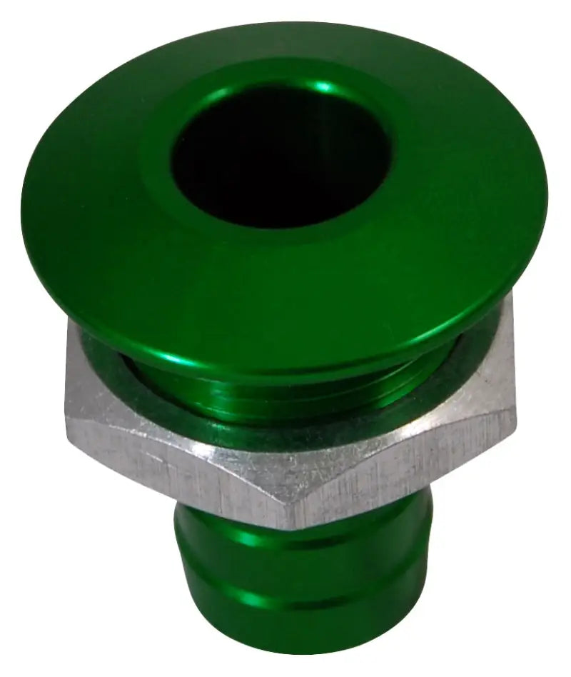 04-03-024 Billet Thru Hull Water Fitting Bilge Pump Outlet Green - Thru-Hull Fittings