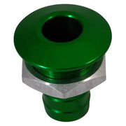 04-03-024 Billet Thru Hull Water Fitting Bilge Pump Outlet Green - Thru-Hull Fittings
